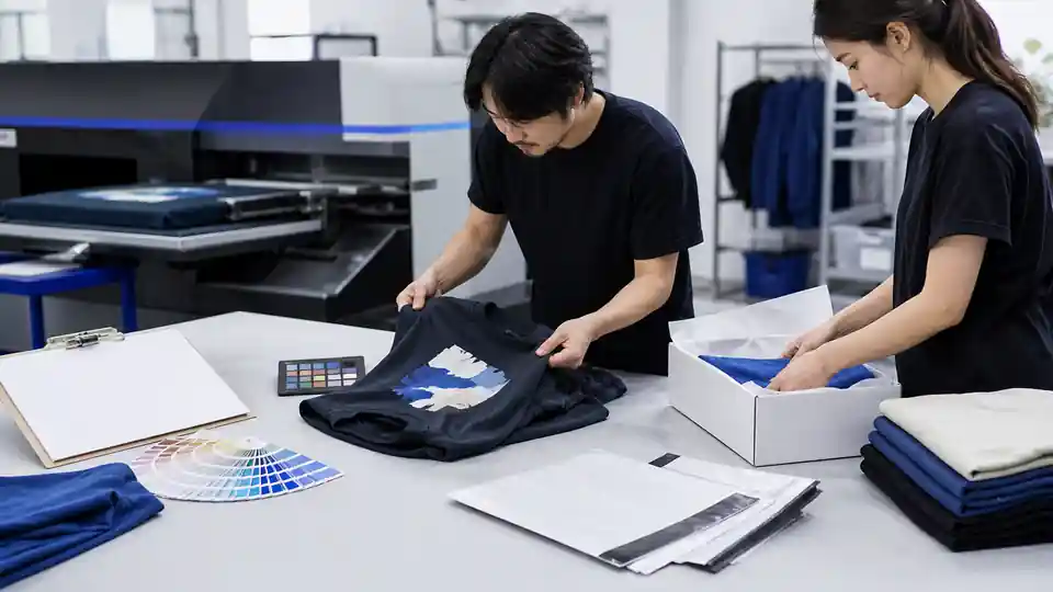Print-on-demand test print, file proofing, and production preparation studio