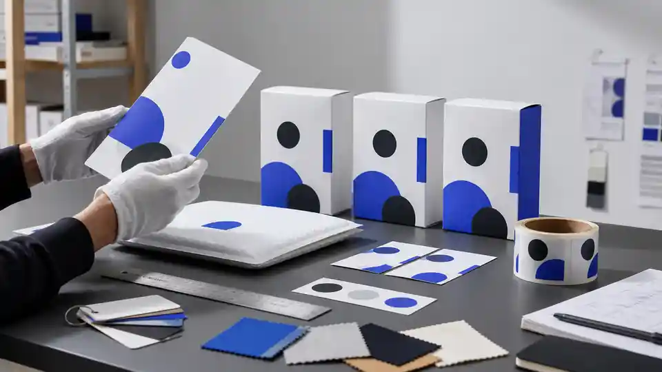Private label packaging samples, artwork proof, and packing specification workbench
