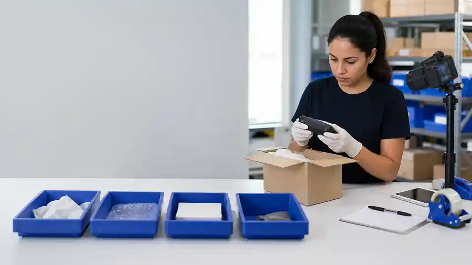 Returned parcel inspection and evidence-led exception triage workflow