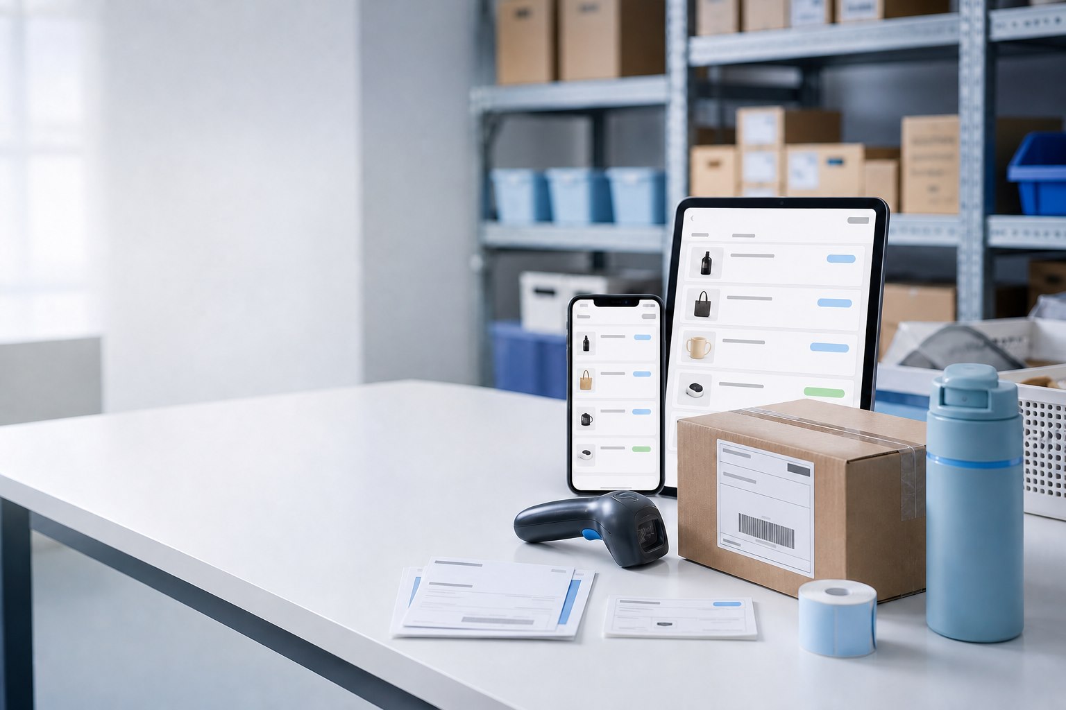 Generic social commerce order handoff across mobile device and fulfillment desk