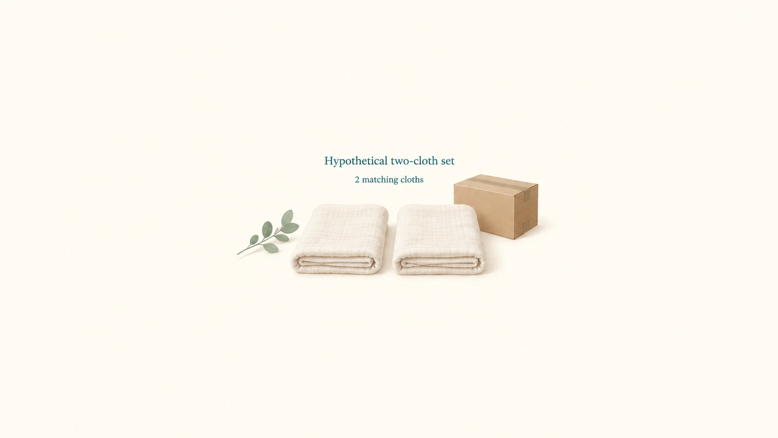 Illustration of a hypothetical set containing two matching cloths.