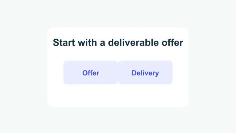 A launch begins with a clear offer and a deliverable customer promise.