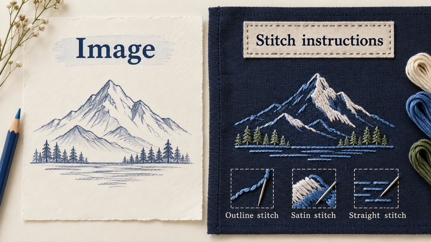 A drawing and an embroidery instruction file perform different jobs