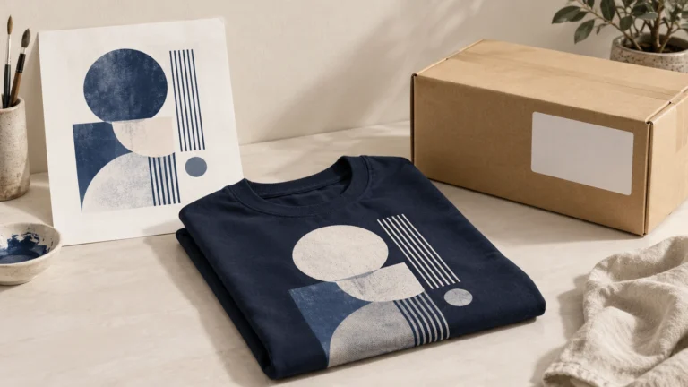 Generic printed merchandise, art file and order record