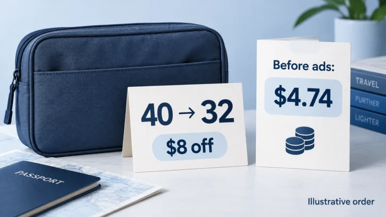 The selling-price saving and the remaining contribution are different.