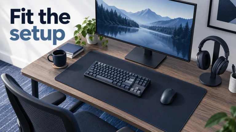 A coherent gaming range serves an actual desk setup.