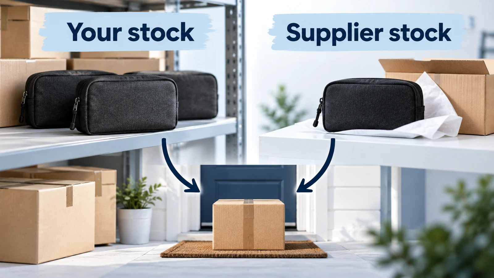 Stock ownership and dispatch place are different.