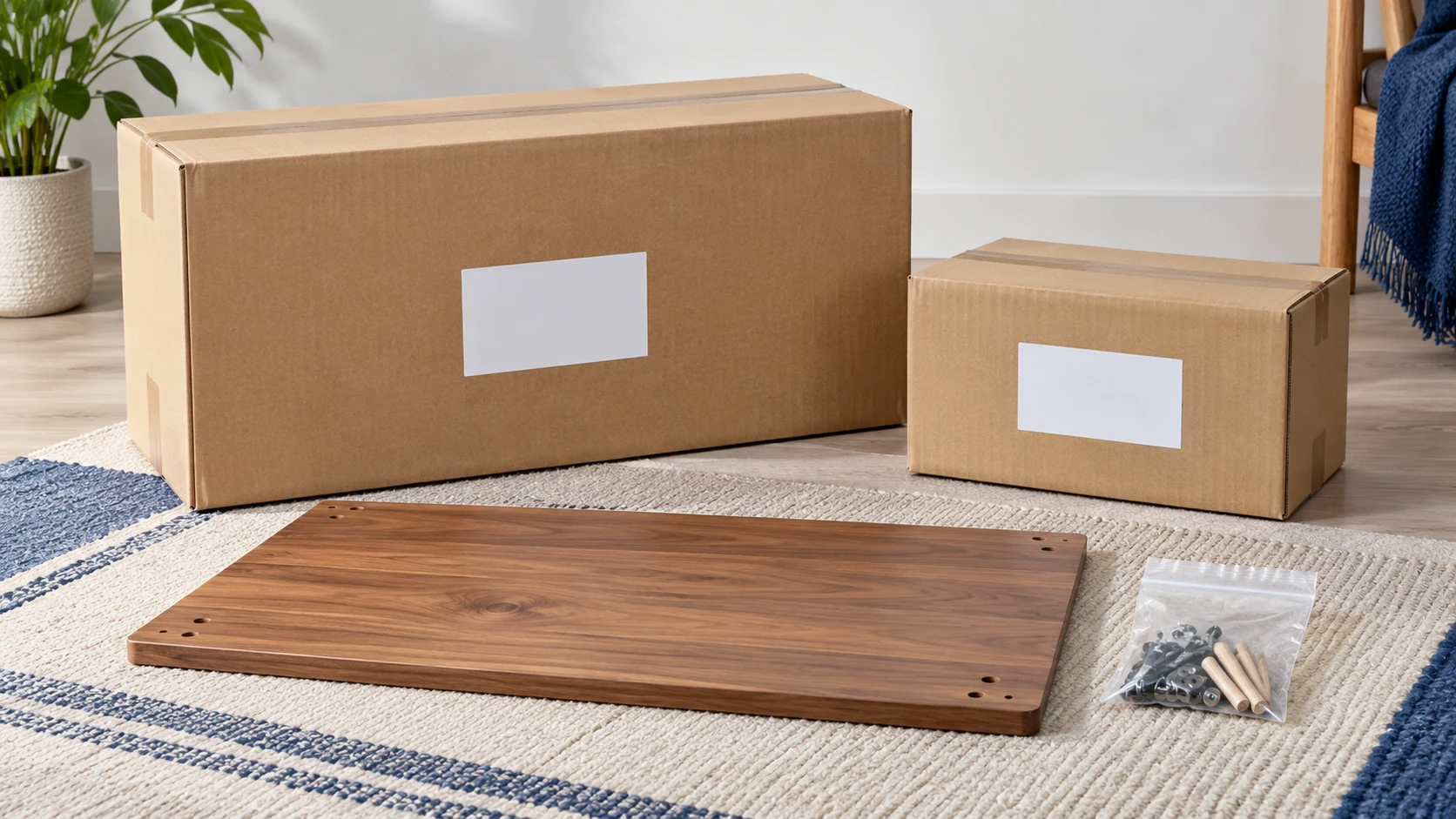 A two-carton order and its replacement part need separate parcel references.