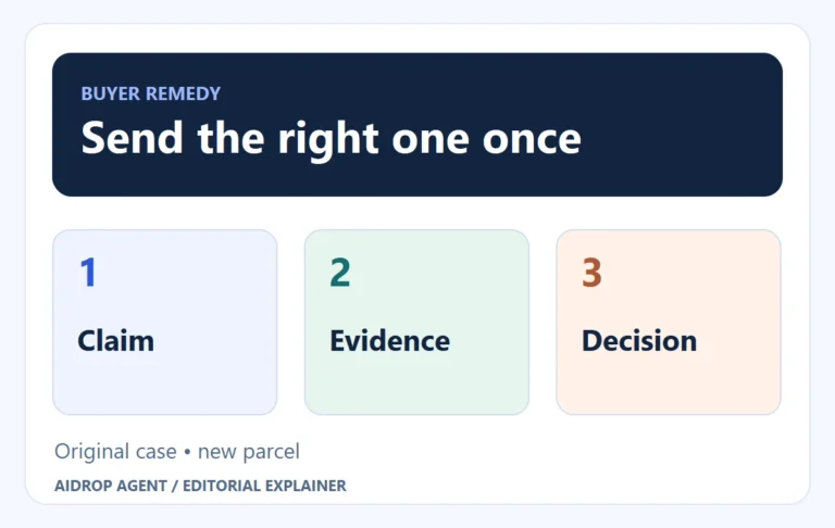 Conceptual overview of dropshipping replacement orders