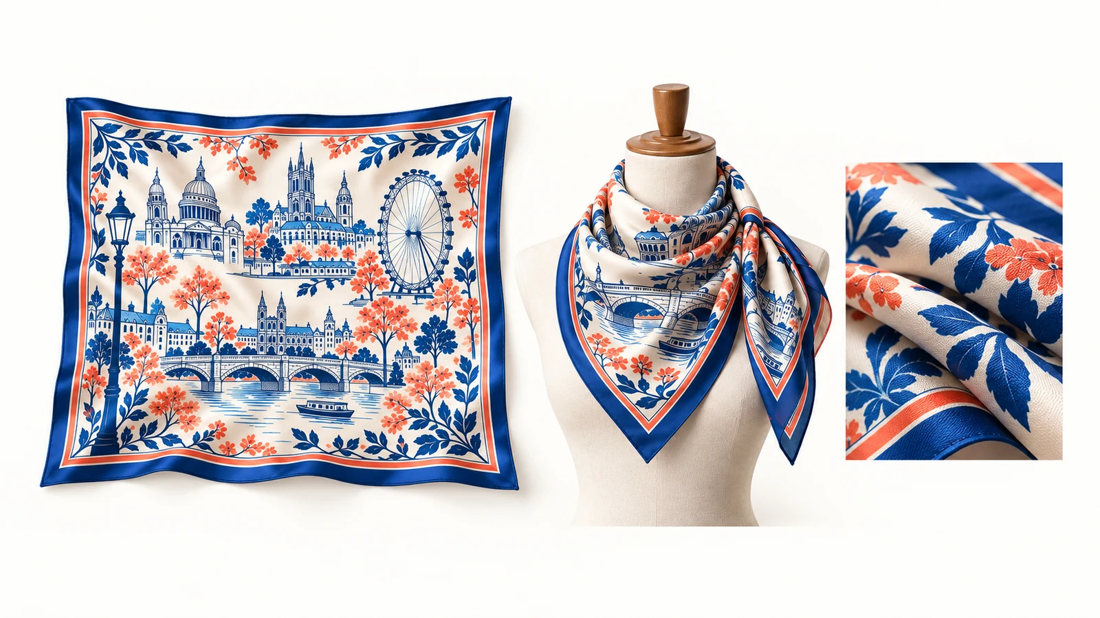 The scarf should be designed for how the customer wears it