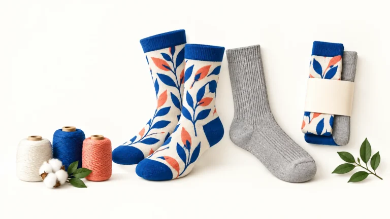 Fabric and construction come before a decorative sock pattern