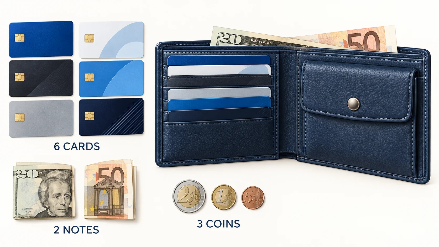 Wallet choice starts with the buyer’s ordinary contents